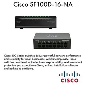 Cisco Sf100d-16-na Unmanaged 16-port Desktop Switch