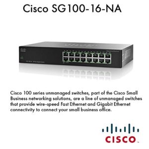 Cisco Sg100-16-na Unmanaged 16-port Gigabit Switch