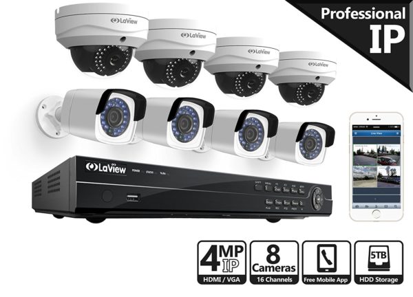 Laview 4-megapixel (2688 X 1520) 8 Channel Poe Nvr – Laview 4-megapixel (2688 X 1520) 16 Channel Poe Nvr – 8 Security Camera System