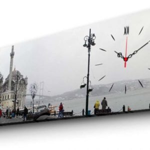 Clock Art Decorative Canvas Wall Clock (3 Pieces) – Multi Color – Clock Art 228cla1672 Decorative Canvas Wall Clock, Multi Color