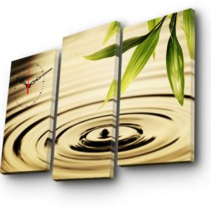 Clock Art Decorative Canvas Wall Clock (3 Pieces) – Multi Color – Clock Art 228cla2655 Decorative Canvas Wall Clock (3 Pieces), Multi Color