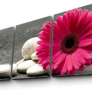 Clock Art Decorative Canvas Wall Clock (3 Pieces) – Multi Color – Clock Art 228cla3606 Decorative Canvas Wall Clock (3 Pieces), Multi Color