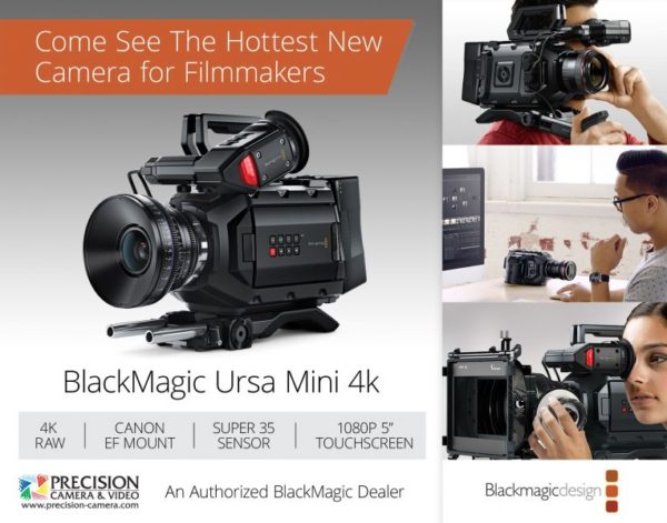 Blackmagic Design Ursa Mini 4k Digital Cinema Cineursam40k/ef