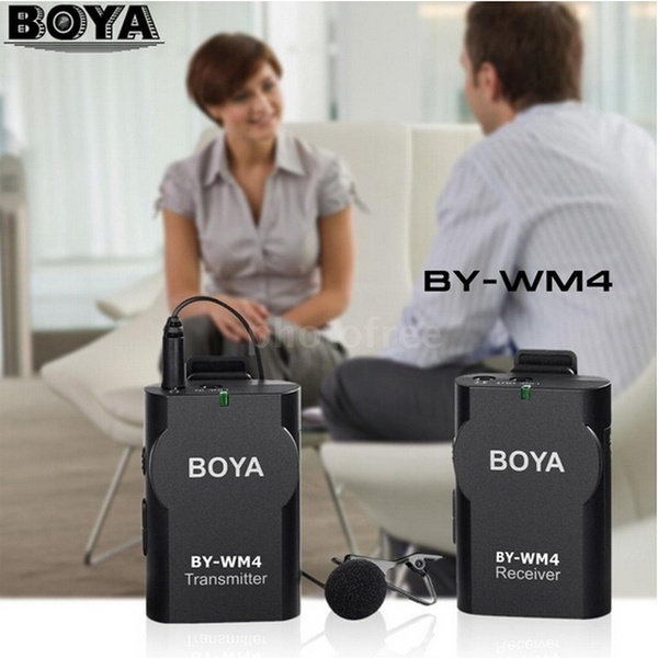 Boya By-wm4 Wireless Lavalier Microphone System