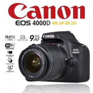 Canon Eos 4000d Dslr Camera With Ef-s 18-55 Mm