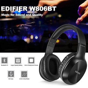 Edifier W806bt Wireless Bluetooth Headphones On Ear Stereo Music Headset