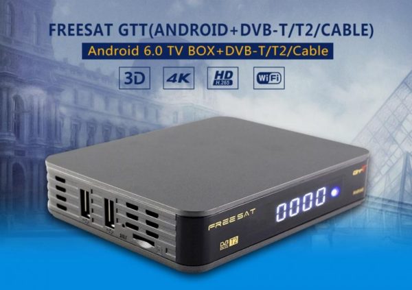 Freesat Gtt Android 6.0 Tv Box Dvb-t/t2/cable