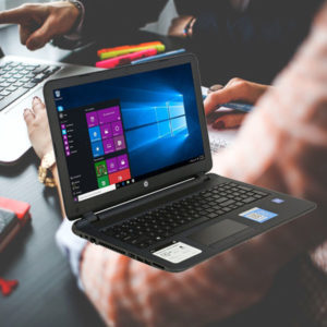 Hp Black 15.6″ 15-f233wm Laptop Pc