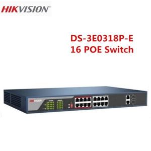 Hikvision Ds-3e0318p-e – 16port Poe+ Switch