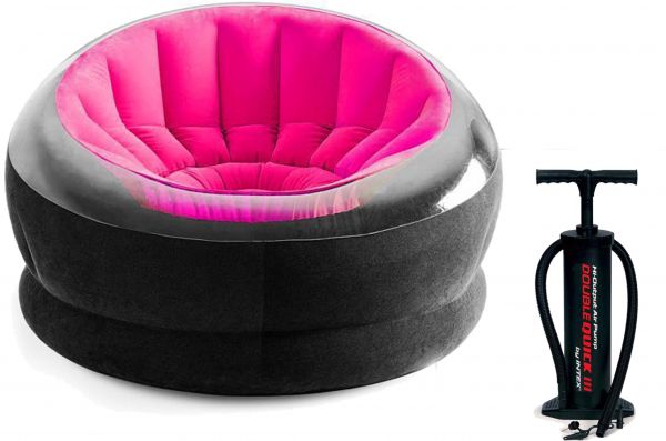 Intex Empire Inflatable Chair With Pump – Pink