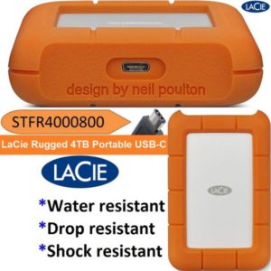 Lacie Rugged Usb-c External Mobile Hard Drive – 4tb