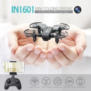 Linxtech In1601 2.4g 0.3mp Wifi Fpv Foldable Altitude Hold Rc Drone Quadcopter
