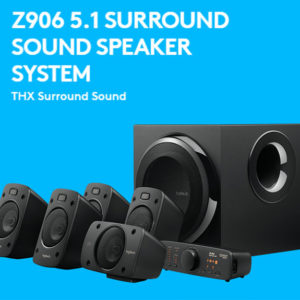 Logitech Z906 Surround Sound Thx-certified 5.1 Speaker System