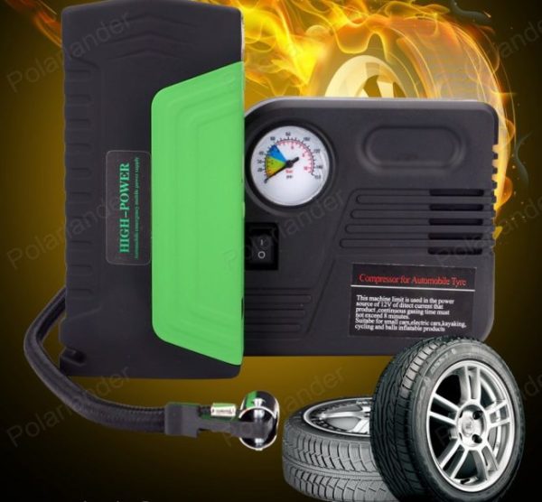 Multi-functional Car Air Pump Jump Starter Emergency Power Bank Charger