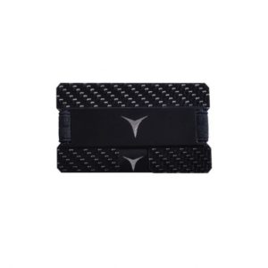 Tech Nuggets – Carbon Fibre Wallet Money Clip And Credit Card Holder – Black