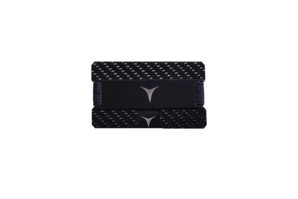 Tech Nuggets – Carbon Fibre Wallet Money Clip And Credit Card Holder – Black