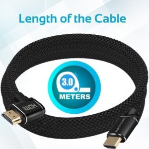 Promate Prolink4k1 Right Angle Hdmi Cable With 4k Support – 300cm
