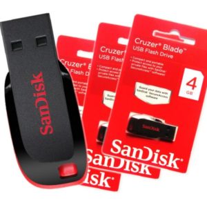 Sandisk Cruzer Blade Usb Flash Drives – 4gb