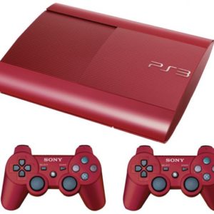Sony Playstation 3 Super Slim – Sony Playstation 3 Super Slim With 2 Controller 12 Gb – Red