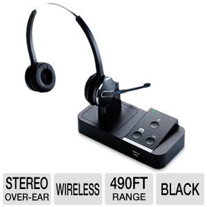 Jabra Pro 9450 Duo Flex Boom Wireless Headset For Desk Phone And Softphone