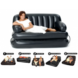 5 In 1 Air Sofa Bed – Black – Air Sofa Bed Only