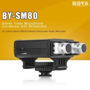 Boya By-sm80 X/y Stereo Video Condenser Microphone