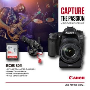 Canon Eos 80d Dslr Camera – Canon Eos 80d Videographer Kit