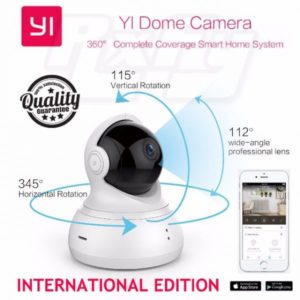 Yi Dome Camera, 1080p Hd Indoor Pan/tilt/zoom Wireless Ip Security Surveillance System