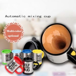 Automatic Self Stirring Mug- Reusable Auto Mixing Cup With Travel Lid