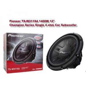 Pioneer Champion Tsw311s4 12-inch 4 Ohm/1400w Subwoofer (single)