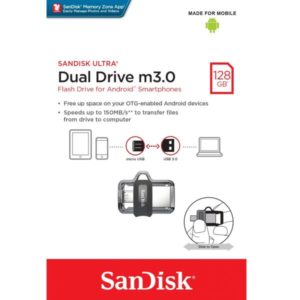 Sandisk Ultra Dual Drive M3.0 Otg – 128gb