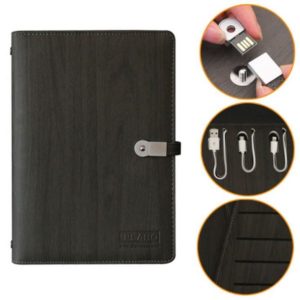 Multi-functional Loose Leaf Notebook With 8000mah Power Bank And 8gb Usb Flash