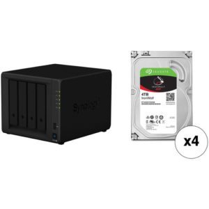 Synology Diskstation Ds918+ 4-bay Nas Enclosure – 12tb (4 X 3tb Seagate Nas)