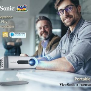 Viewsonic M1 Portable Projector With Dual Harman Kardon Speakers Portable Projector