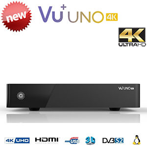 Vu+ Uno 4k 1x Dvb-s2 Fbc Twin Tuner Linux Receiver