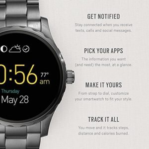 Fossil Q Marshal Gen 2 Smoke Stainless Steel Touchscreen Smartwatch