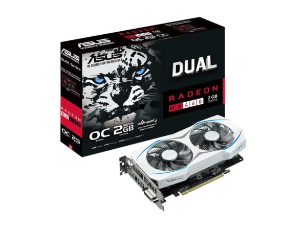 Asus Dual-fan Radeon Rx 460 2gb Oc Edition Amd Gaming Graphics Card