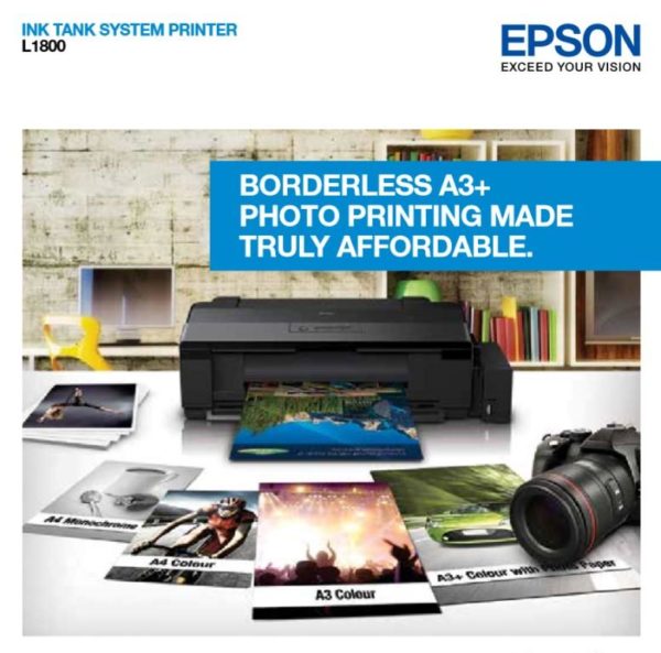 Epson L1800 Borderless A3+ Photo Printing Inkjet Printer