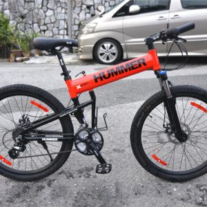 Hummer Mountain Bike Size 26 Folding – Red