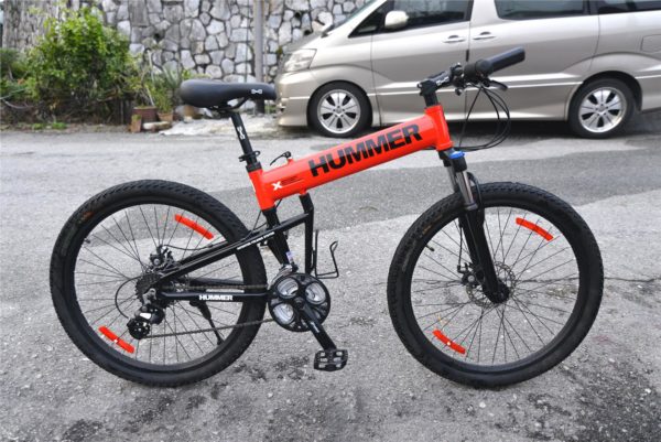 Hummer Mountain Bike Size 26 Folding – Red