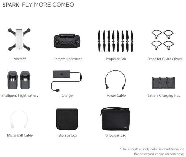 Dji Spark Quadcopter – Fly More Combo